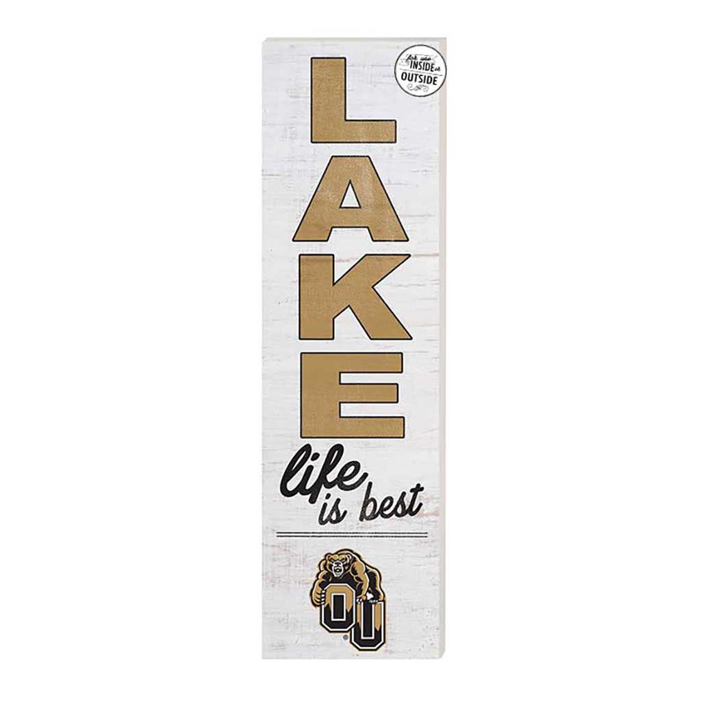 10x35 Indoor Outdoor Sign LAKE Life Oakland University Golden Grizzlies