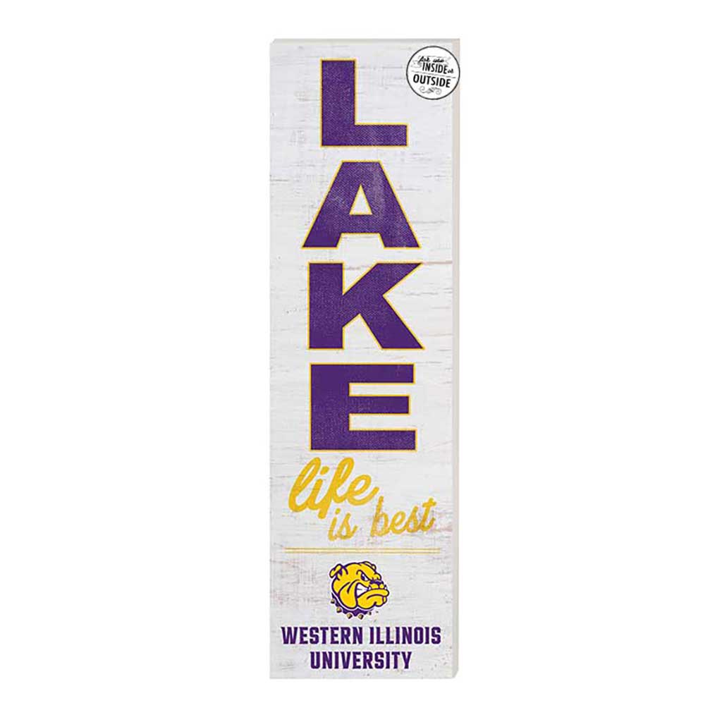 10x35 Indoor Outdoor Sign LAKE Life Western Illinois Leathernecks