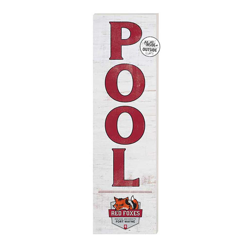 10x35 Indoor Outdoor Sign Pool Indiana University Fort Wayne Red Foxes