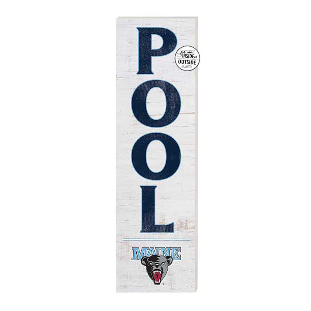 10x35 Indoor Outdoor Sign Pool Maine (Orono) Black Bears