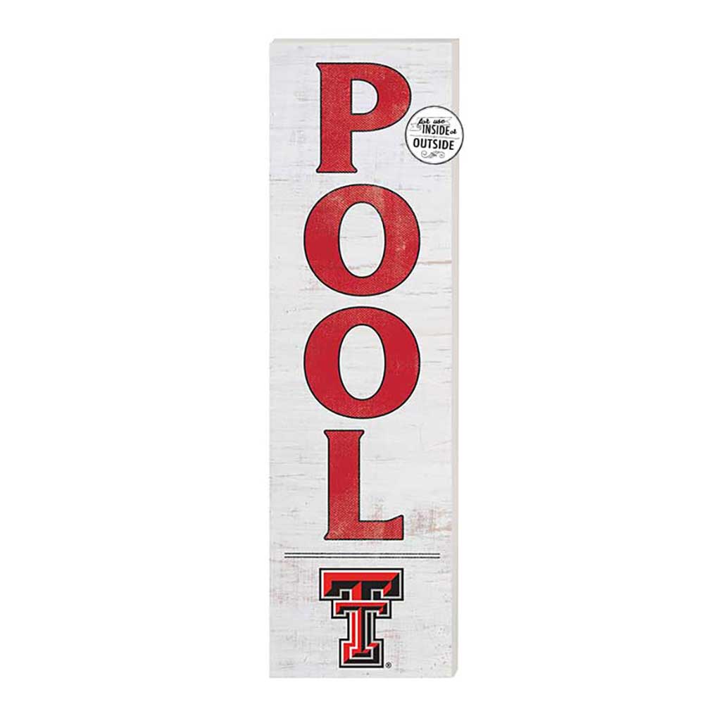 10x35 Indoor Outdoor Sign Pool Texas Tech Red Raiders