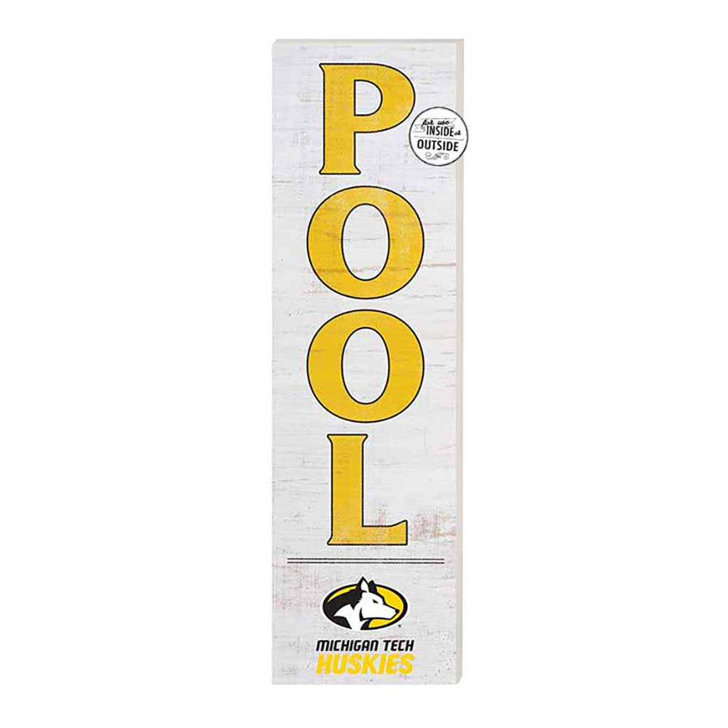 10x35 Indoor Outdoor Sign Pool Michigan Tech University Huskies