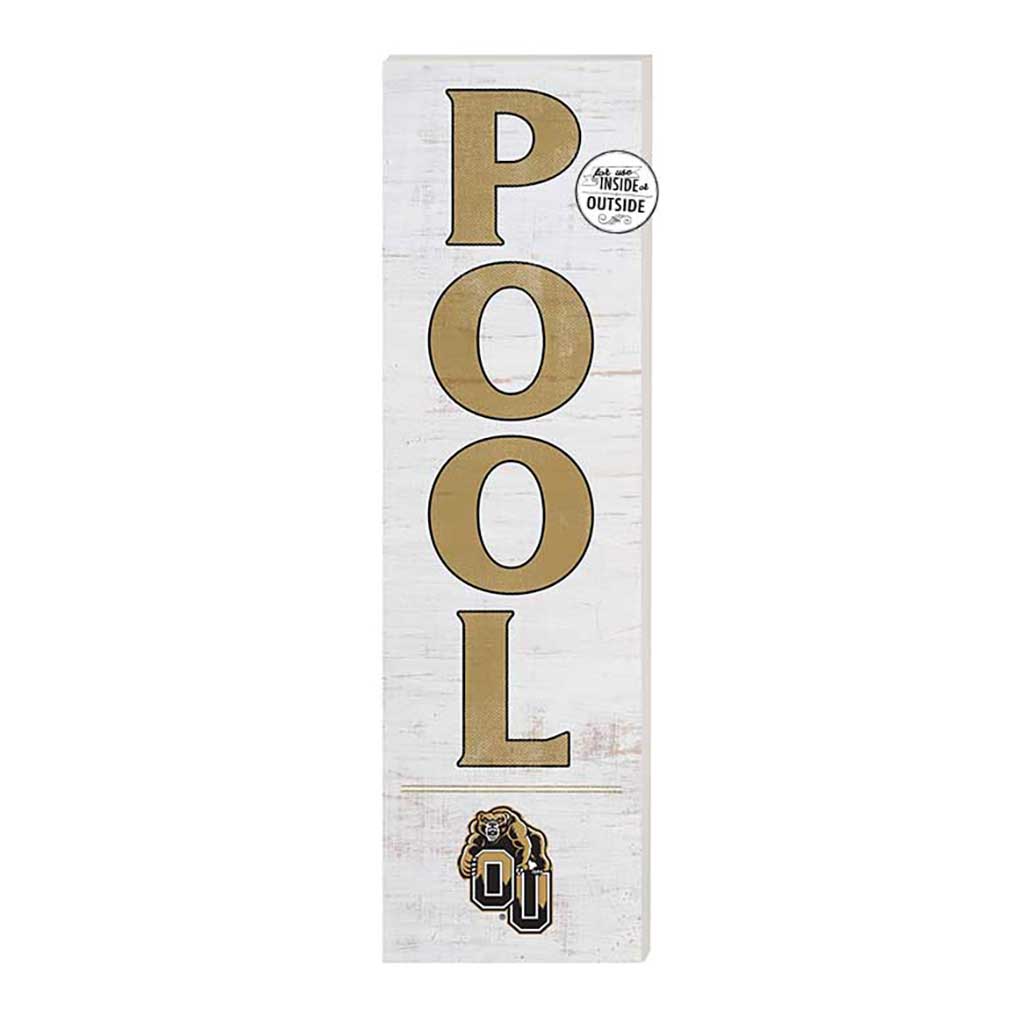 10x35 Indoor Outdoor Sign Pool Oakland University Golden Grizzlies