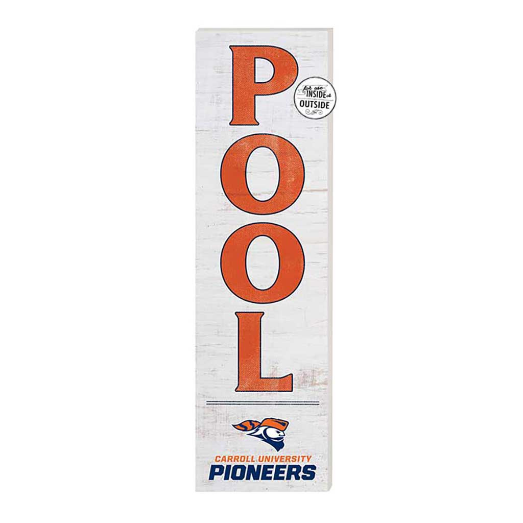 10x35 Indoor Outdoor Sign Pool Carroll University PIONEERS