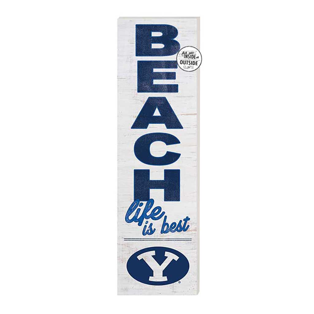 10x35 Indoor Outdoor Sign Beach Life Brigham Young Cougars