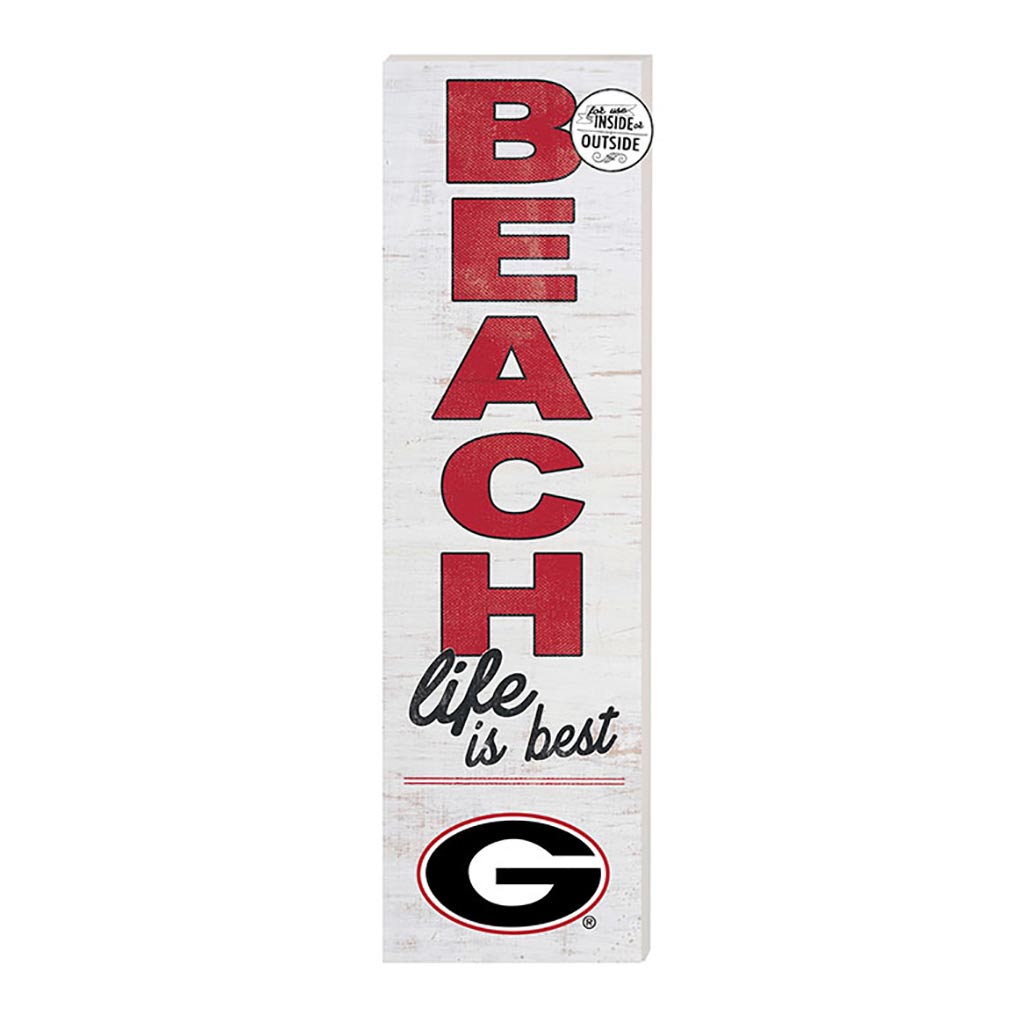 10x35 Indoor Outdoor Sign Beach Life Georgia Bulldogs