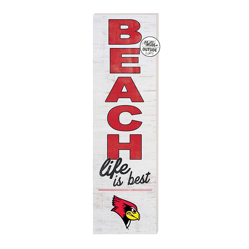 10x35 Indoor Outdoor Sign Beach Life Illinois State Redbirds