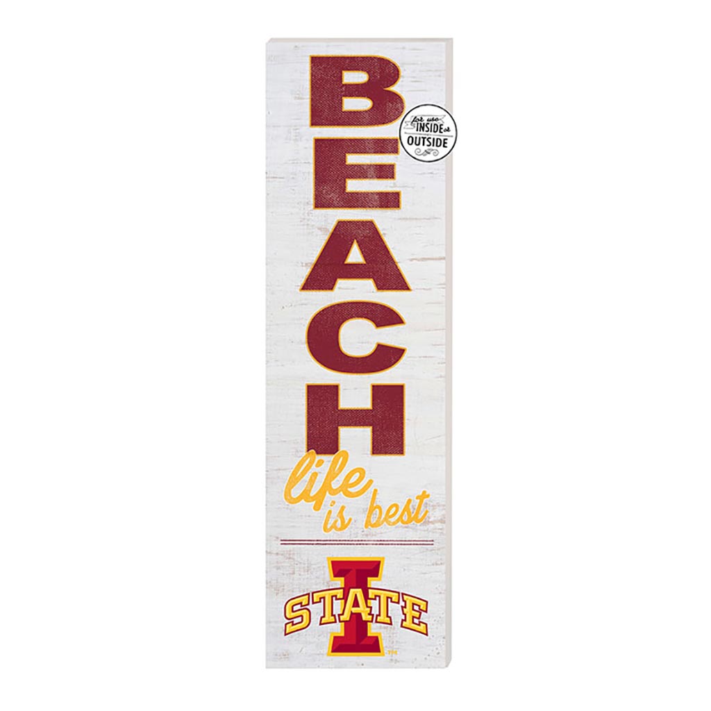 10x35 Indoor Outdoor Sign Beach Life Iowa State Cyclones