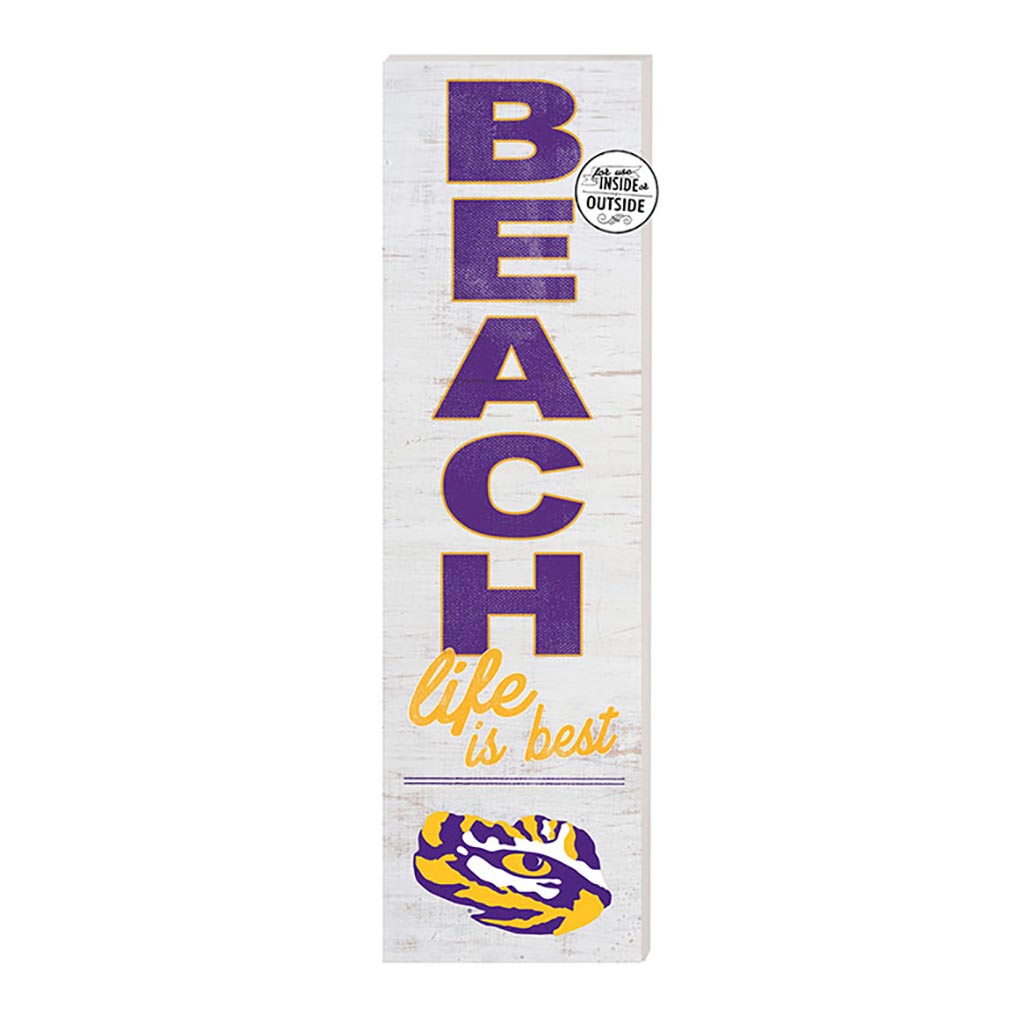 10x35 Indoor Outdoor Sign Beach Life LSU Fighting Tigers