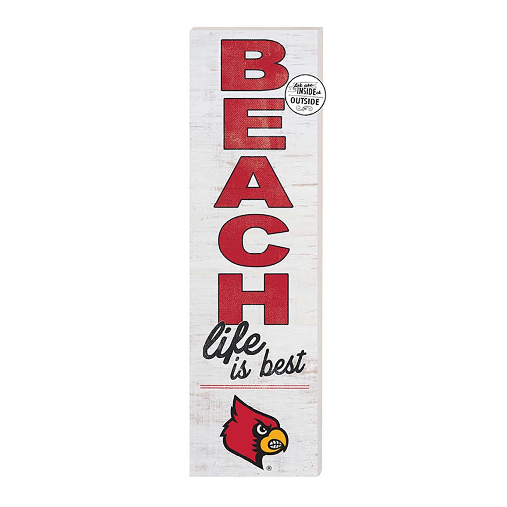 10x35 Indoor Outdoor Sign Beach Life Louisville Cardinals