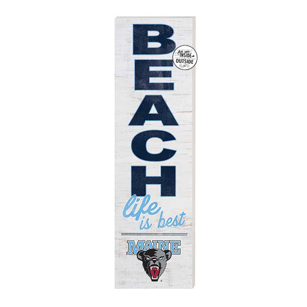 10x35 Indoor Outdoor Sign Beach Life Maine (Orono) Black Bears