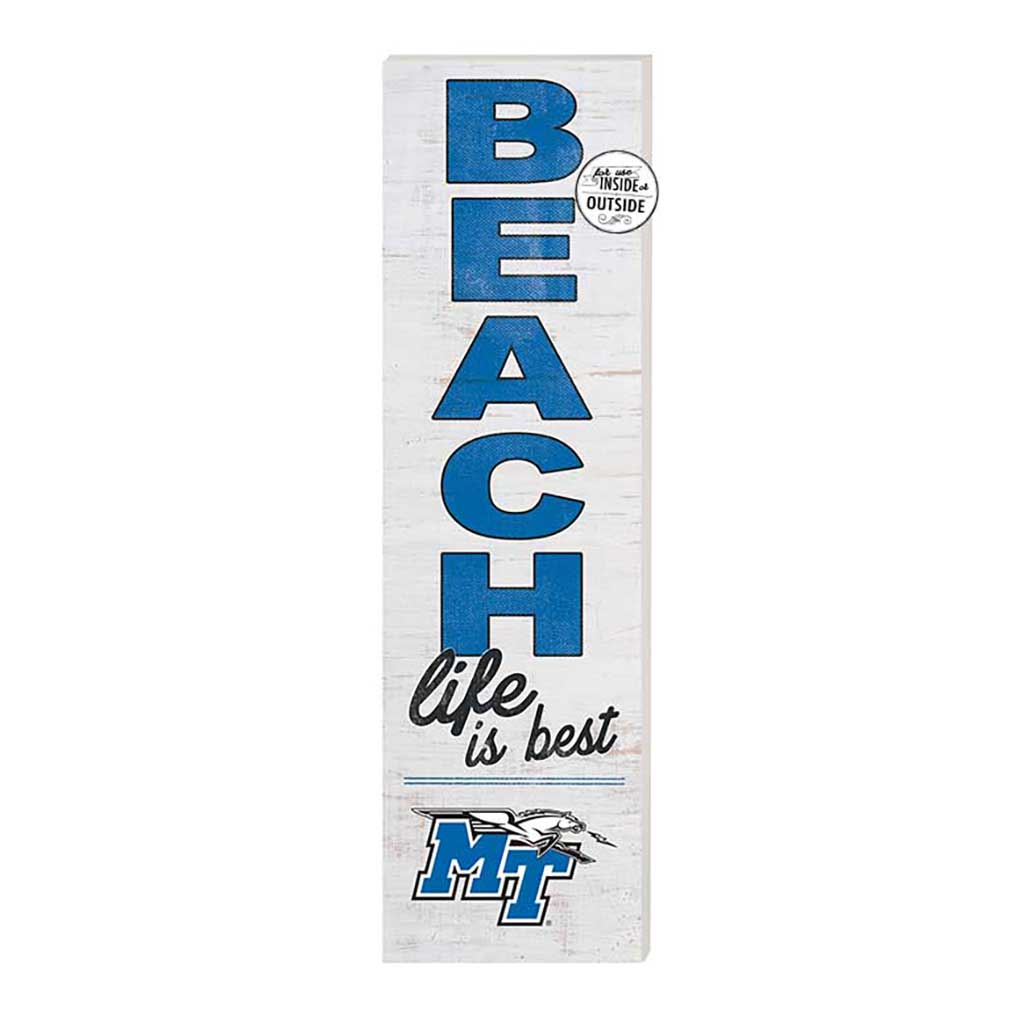 10x35 Indoor Outdoor Sign Beach Life Middle Tennessee State Blue Raiders