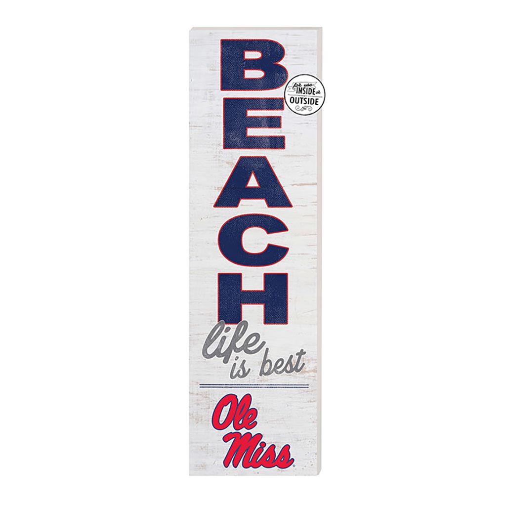 10x35 Indoor Outdoor Sign Beach Life Mississippi Rebels