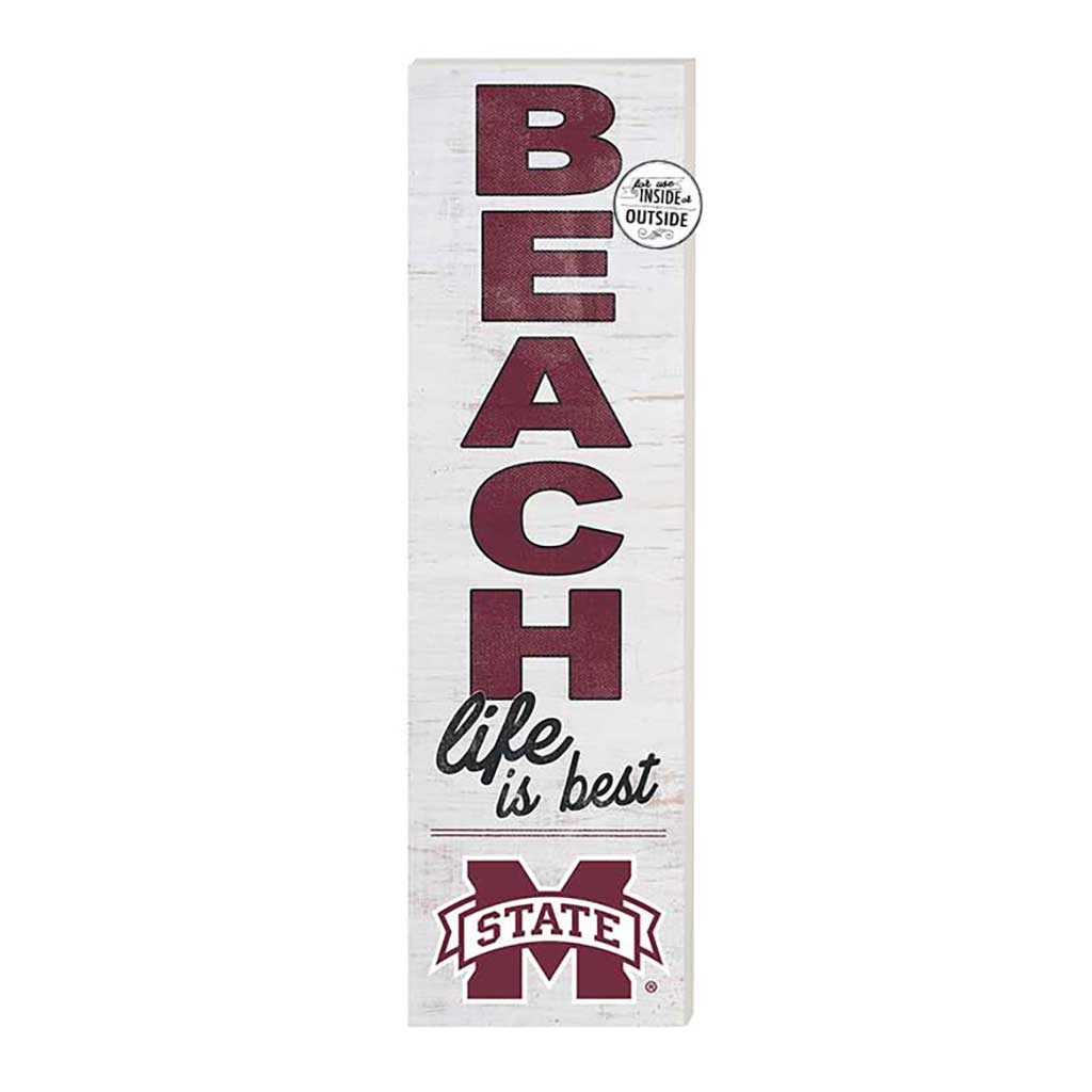 10x35 Indoor Outdoor Sign Beach Life Mississippi State Bulldogs