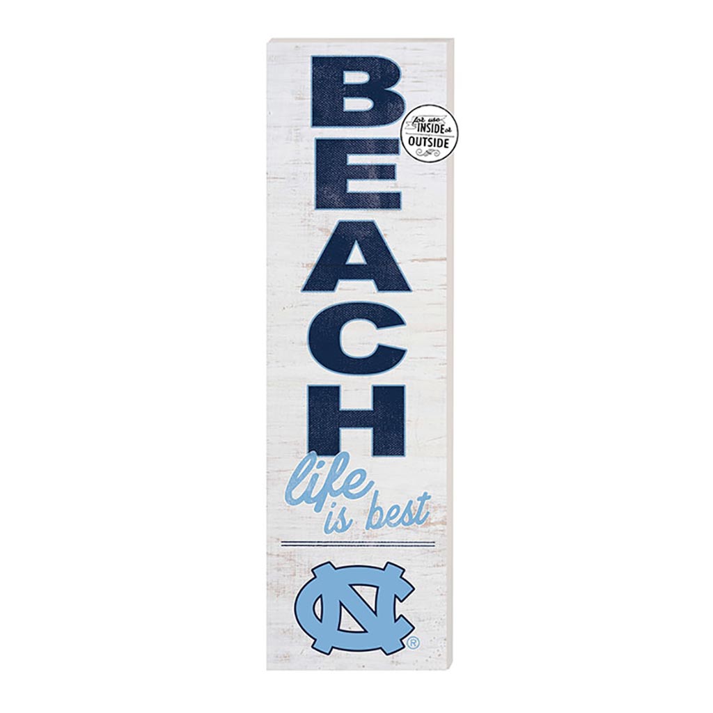 10x35 Indoor Outdoor Sign Beach Life North Carolina (Chapel Hill) Tar Heels