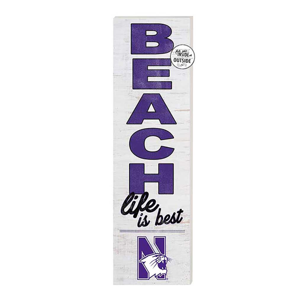 10x35 Indoor Outdoor Sign Beach Life Northwestern Wildcats