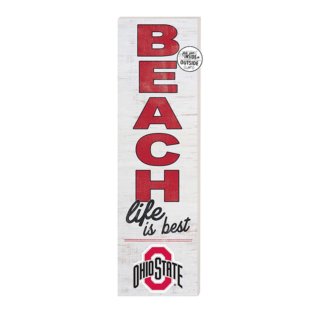 10x35 Indoor Outdoor Sign Beach Life Ohio State Buckeyes