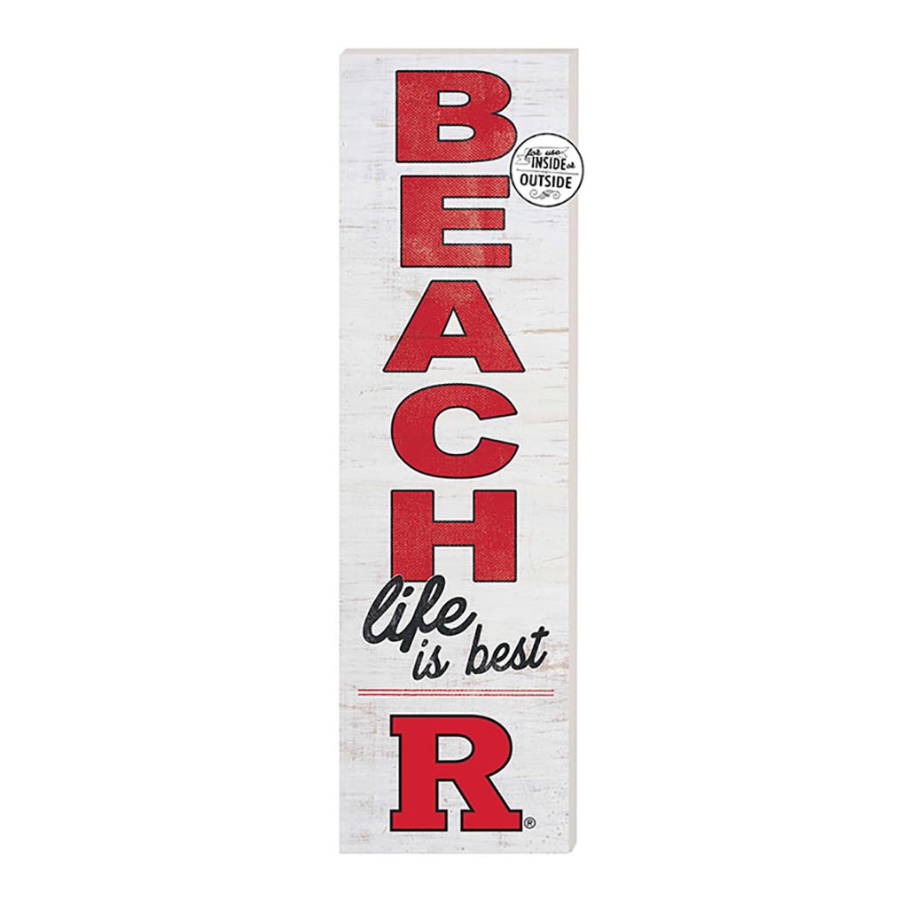 10x35 Indoor Outdoor Sign Beach Life Rutgers Scarlet Knights