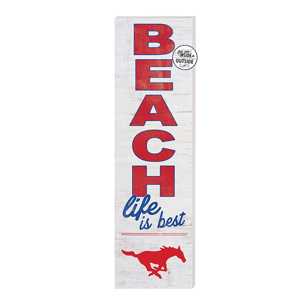 10x35 Indoor Outdoor Sign Beach Life Southern Methodist Mustangs