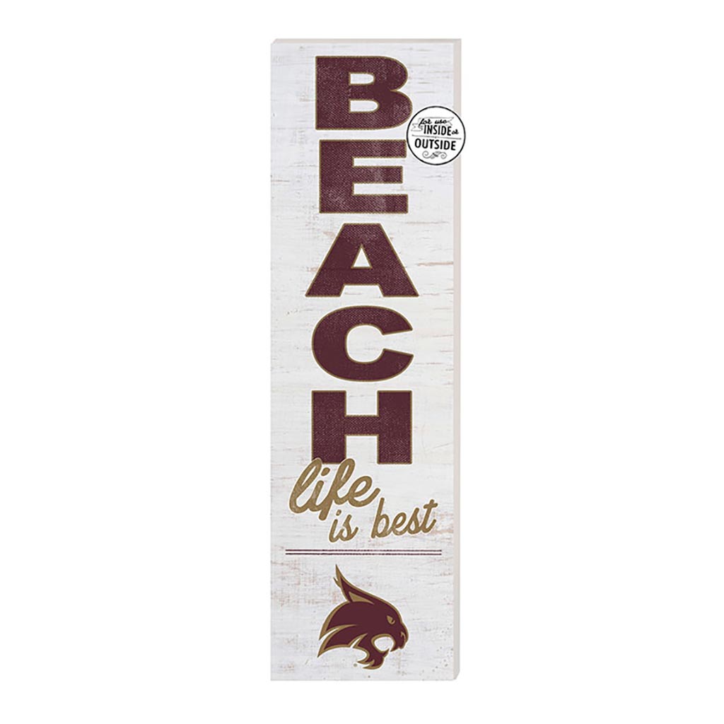 10x35 Indoor Outdoor Sign Beach Life Texas State Bobcats