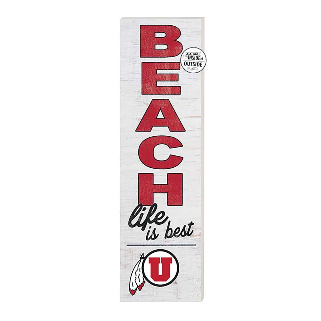 10x35 Indoor Outdoor Sign Beach Life Utah Running Utes