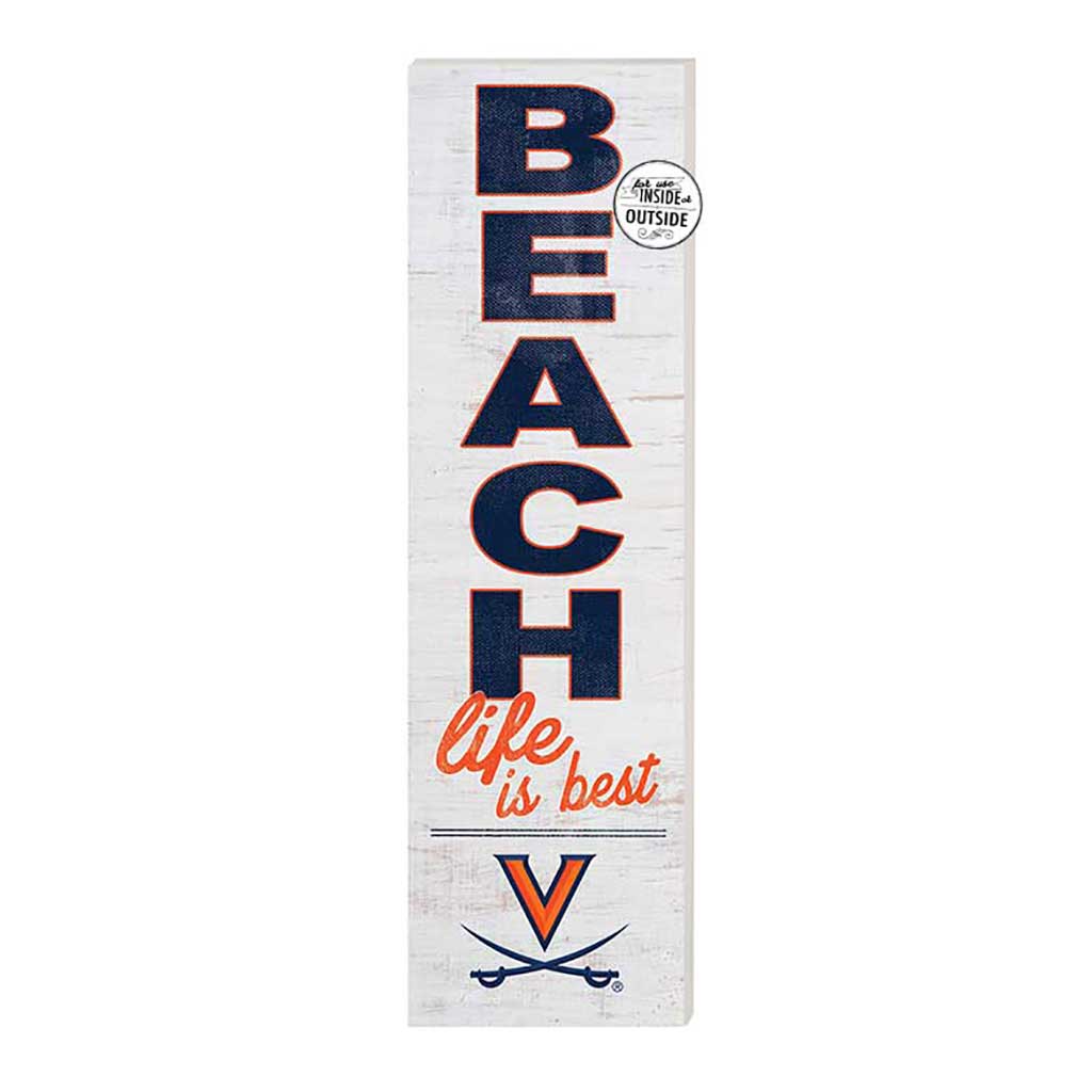 10x35 Indoor Outdoor Sign Beach Life Virginia Cavaliers