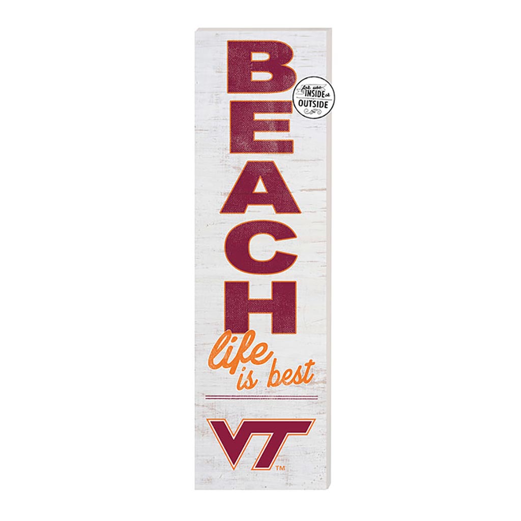 10x35 Indoor Outdoor Sign Beach Life Virginia Tech Hokies