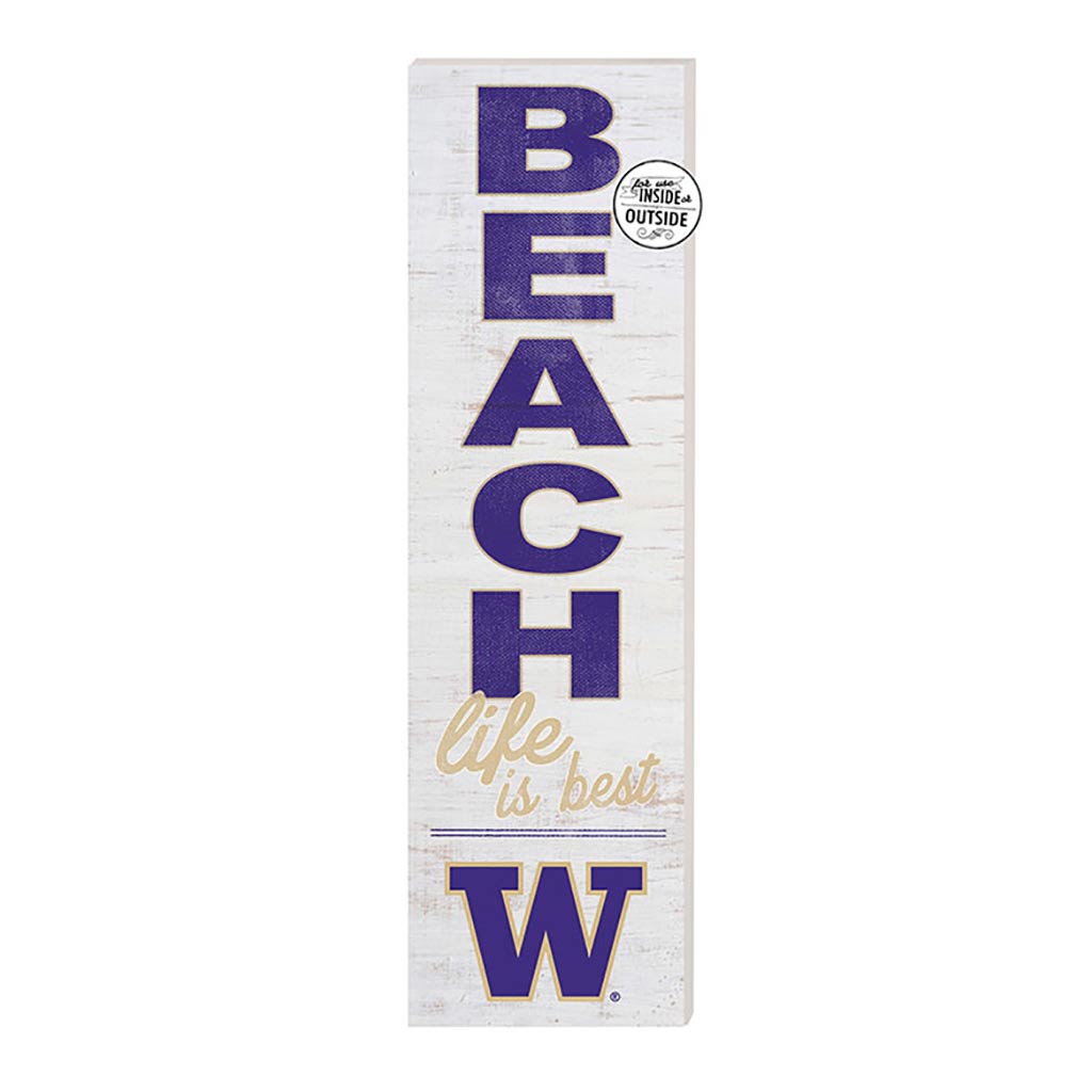 10x35 Indoor Outdoor Sign Beach Life Washington Huskies