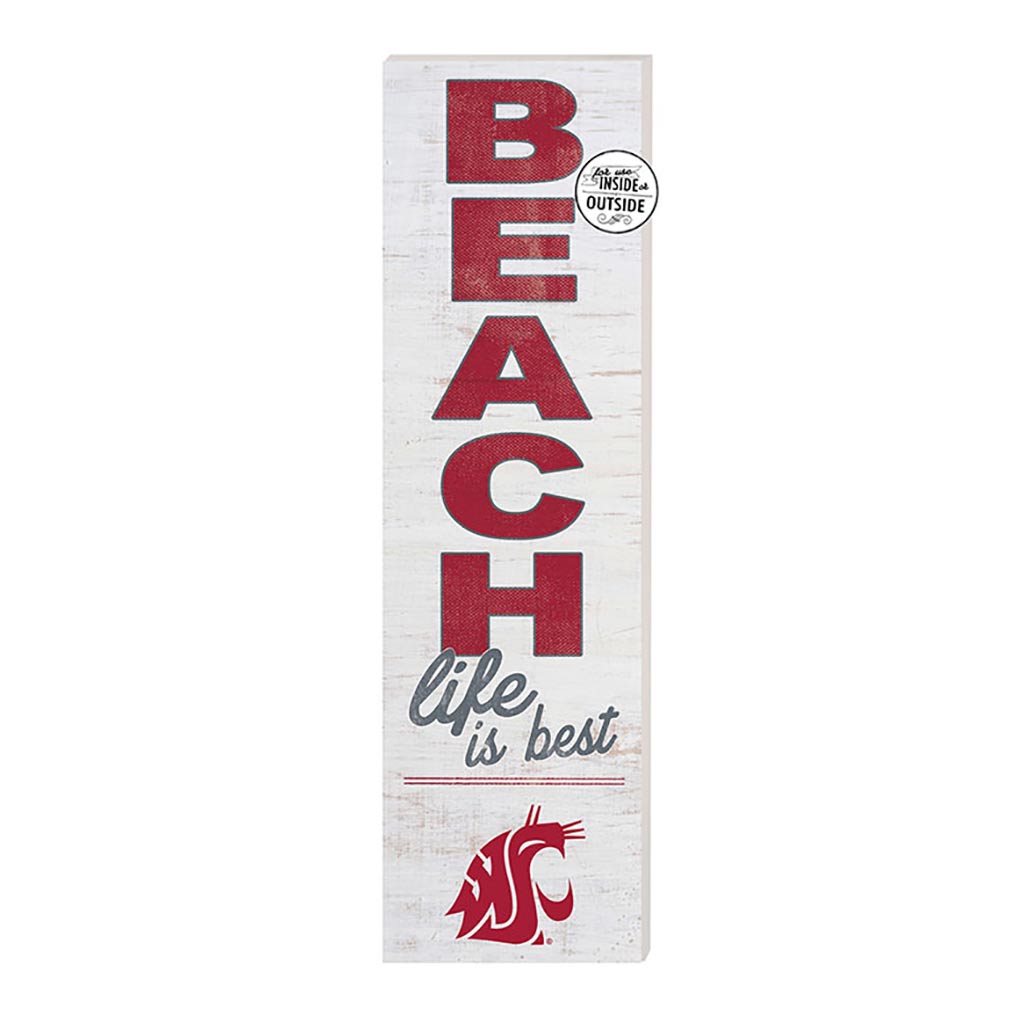 10x35 Indoor Outdoor Sign Beach Life Washington State Cougars