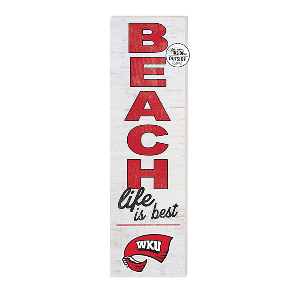 10x35 Indoor Outdoor Sign Beach Life Western Kentucky Hilltoppers