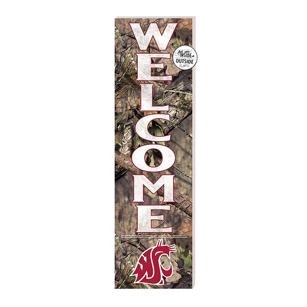 10x35 Indoor Outdoor Sign Mossy Oak Welcome Washington State Cougars