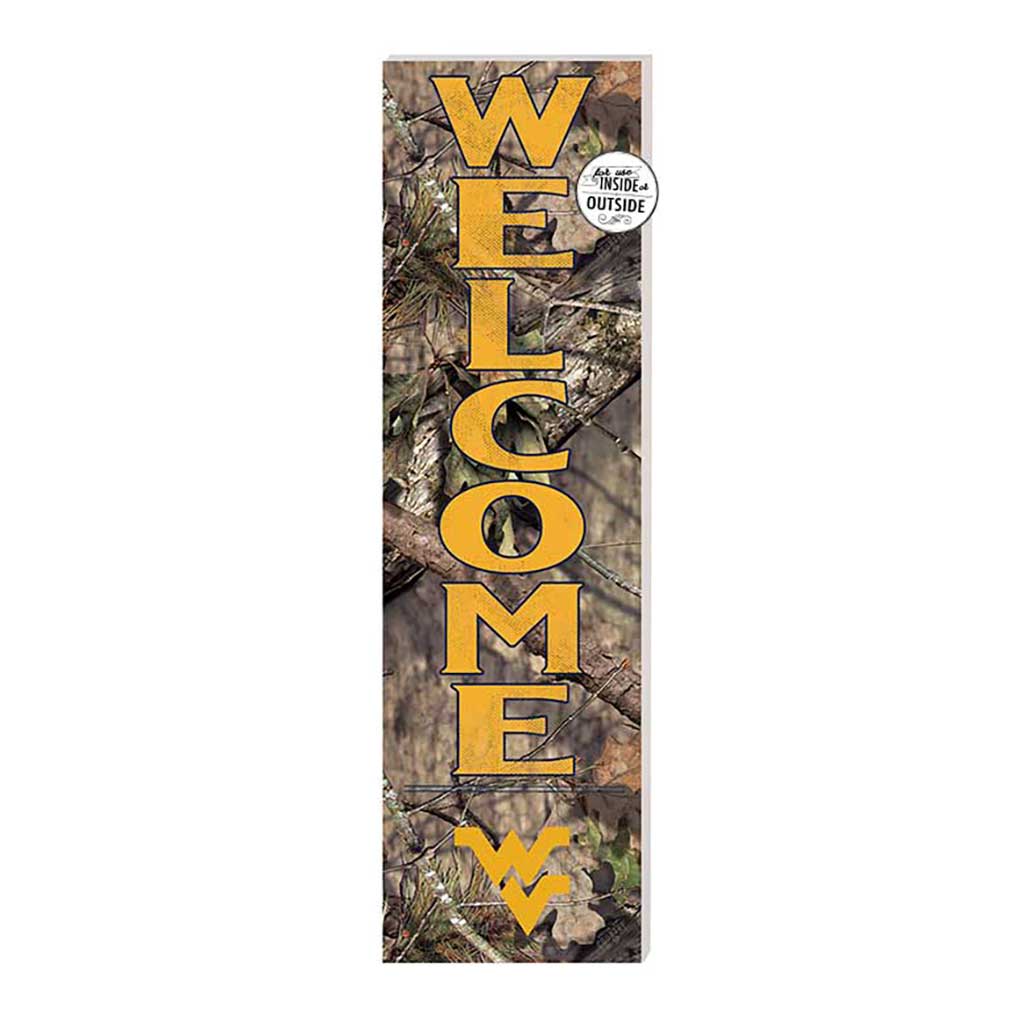10x35 Indoor Outdoor Sign Mossy Oak Welcome West Virginia Mountaineers