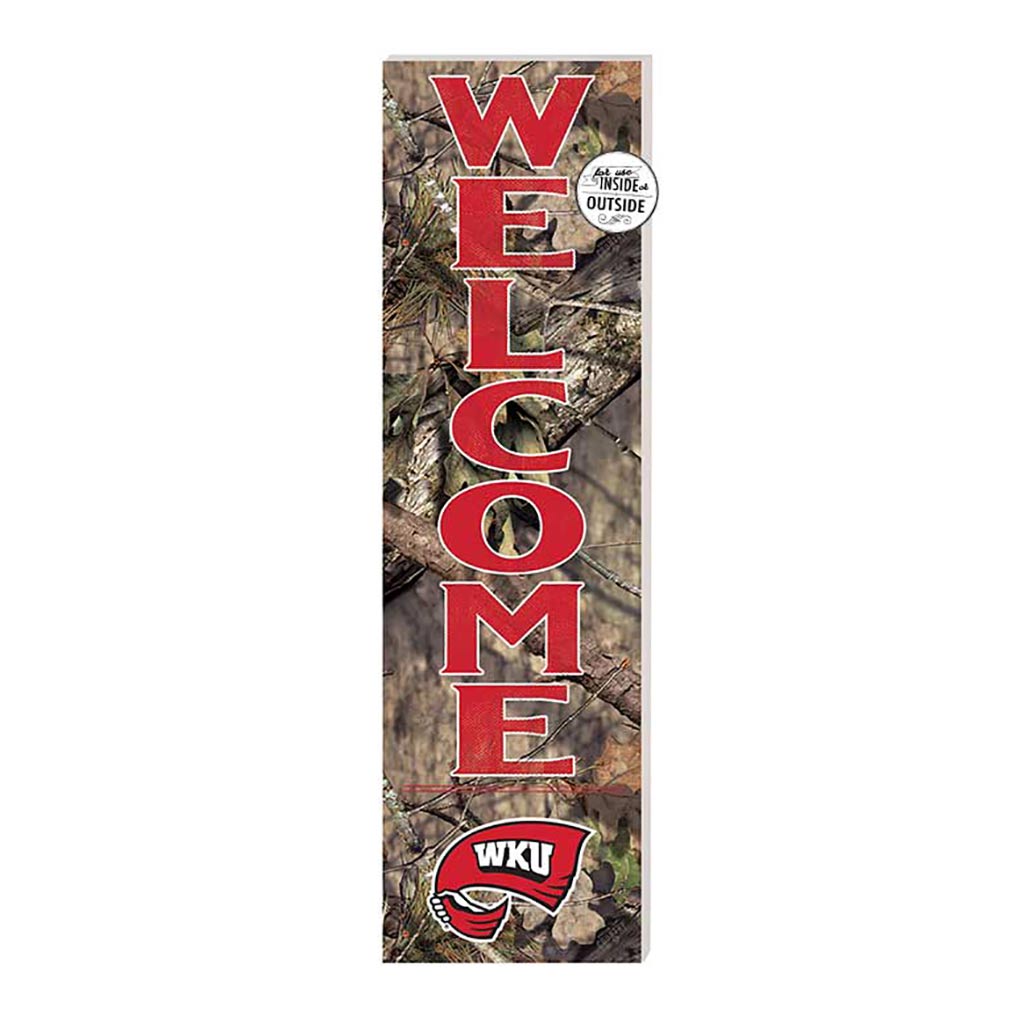 10x35 Indoor Outdoor Sign Mossy Oak Welcome Western Kentucky Hilltoppers