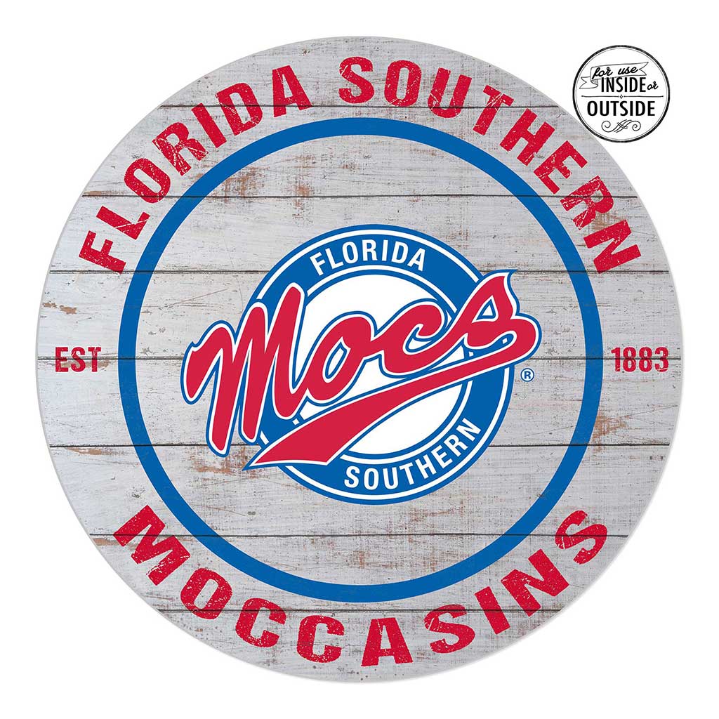 20x20 Indoor Outdoor Weathered Circle Florida Southern College Moccasins
