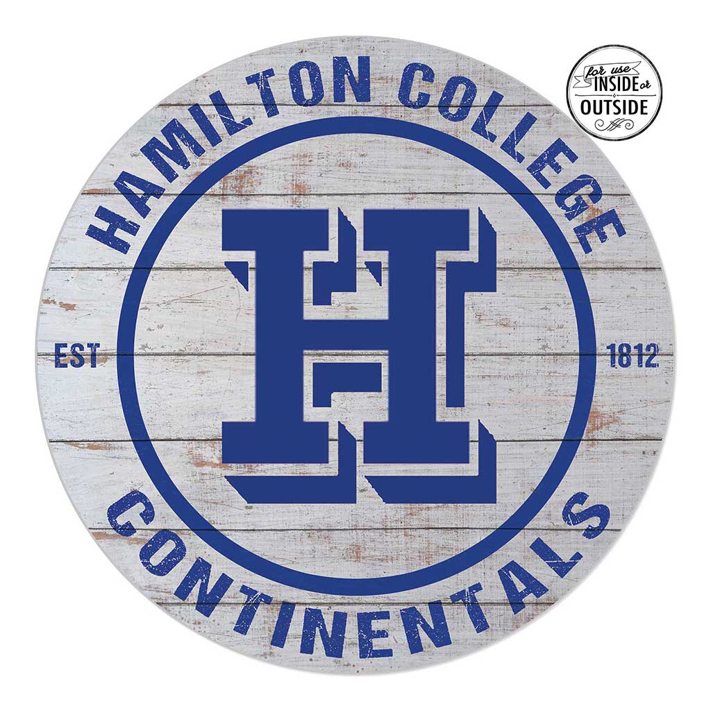 20x20 Indoor Outdoor Weathered Circle Hamilton College Continentals
