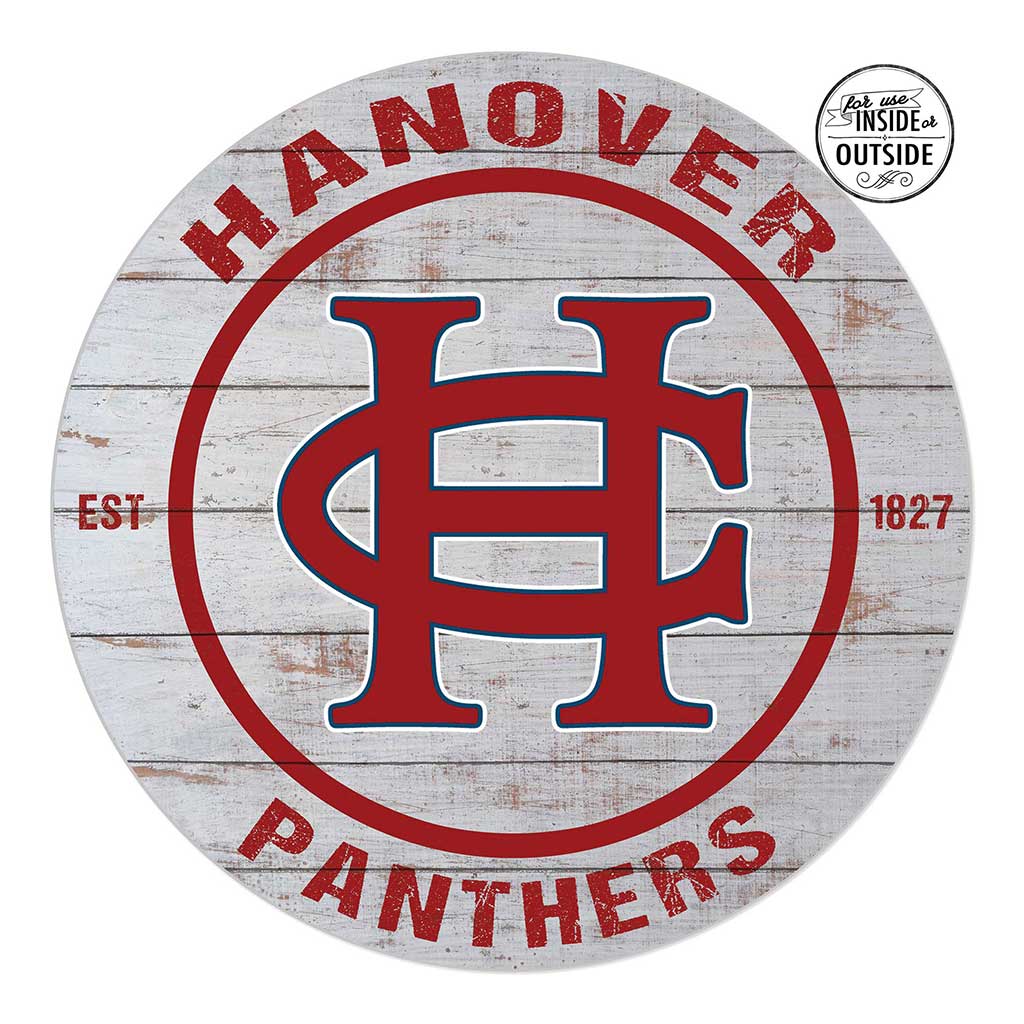 20x20 Indoor Outdoor Weathered Circle Hanover College Panthers