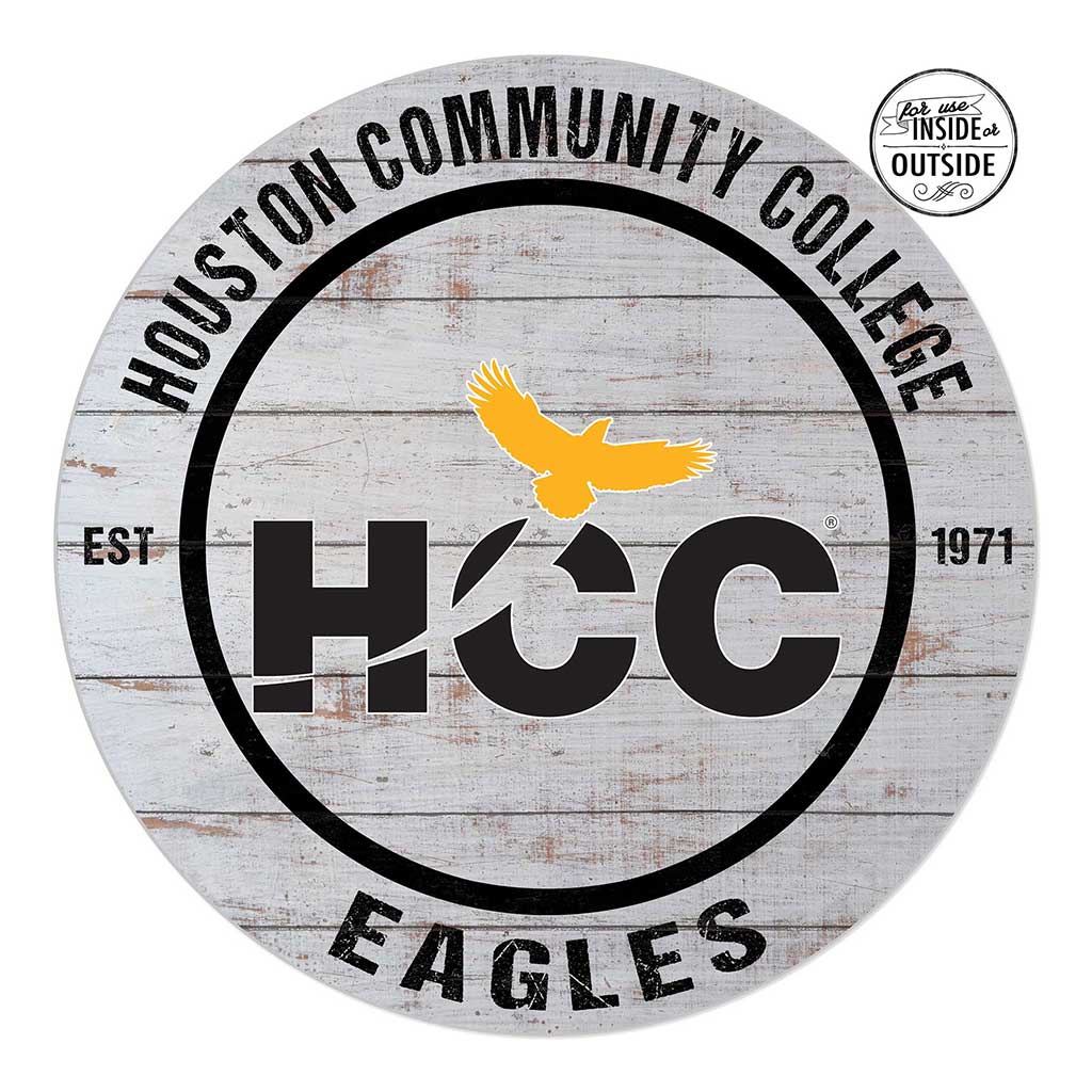 20x20 Indoor Outdoor Weathered Circle Houston Community College Eagles