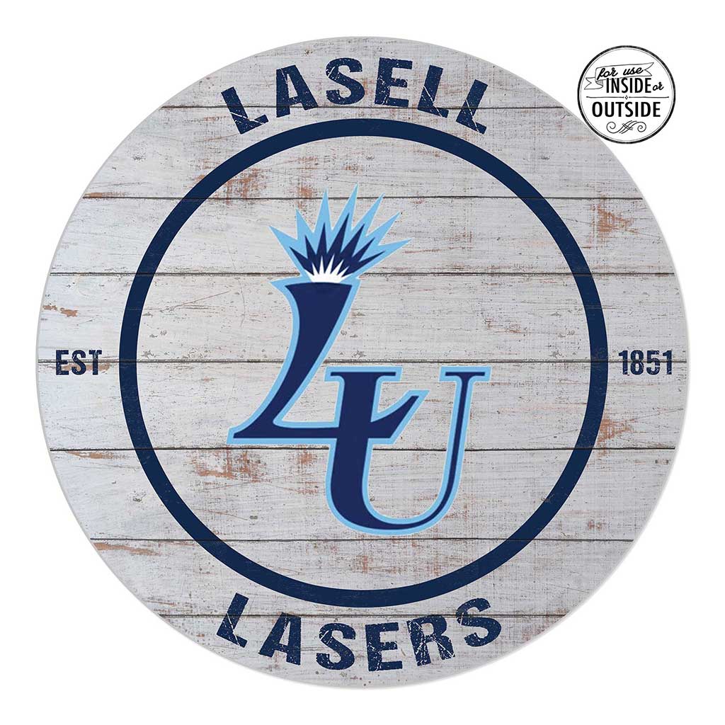 20x20 Indoor Outdoor Weathered Circle Lasell College Lasers