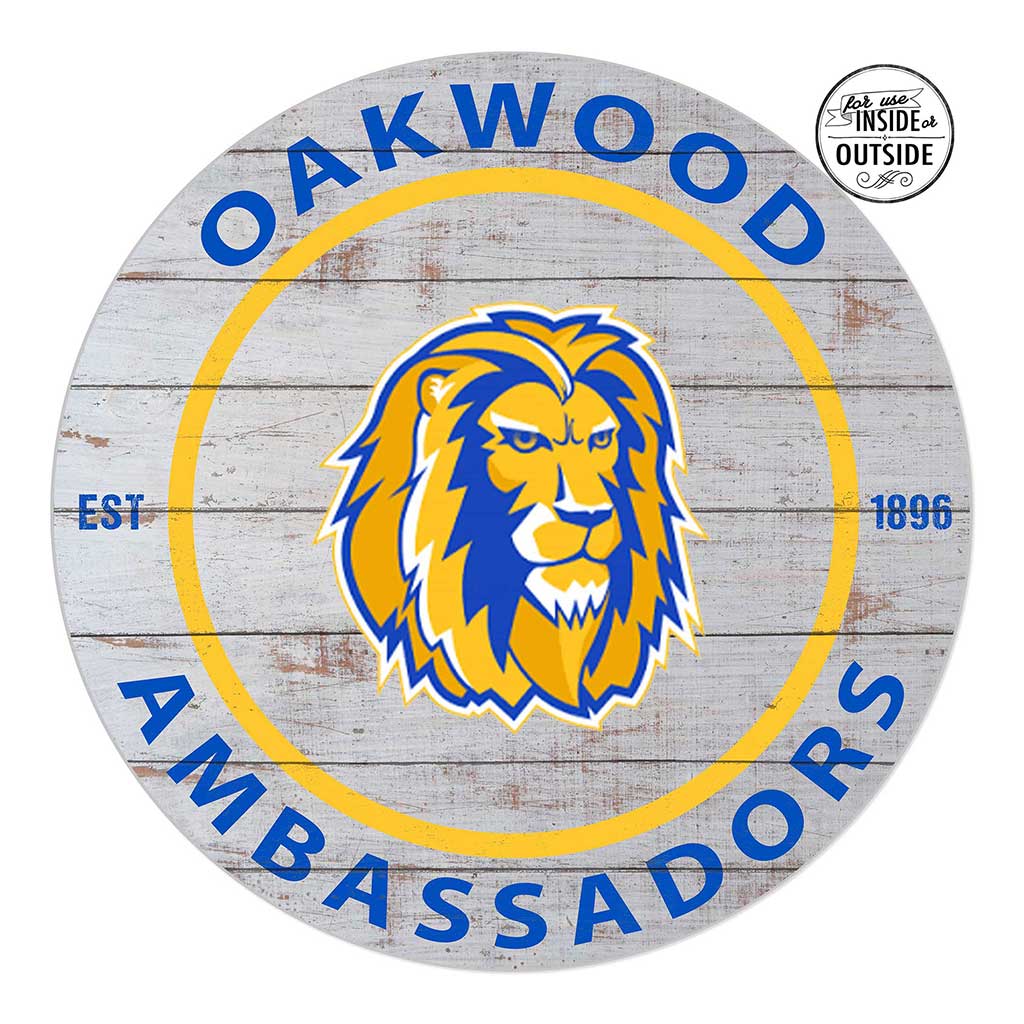 20x20 Indoor Outdoor Weathered Circle Oakwood University Ambassadors