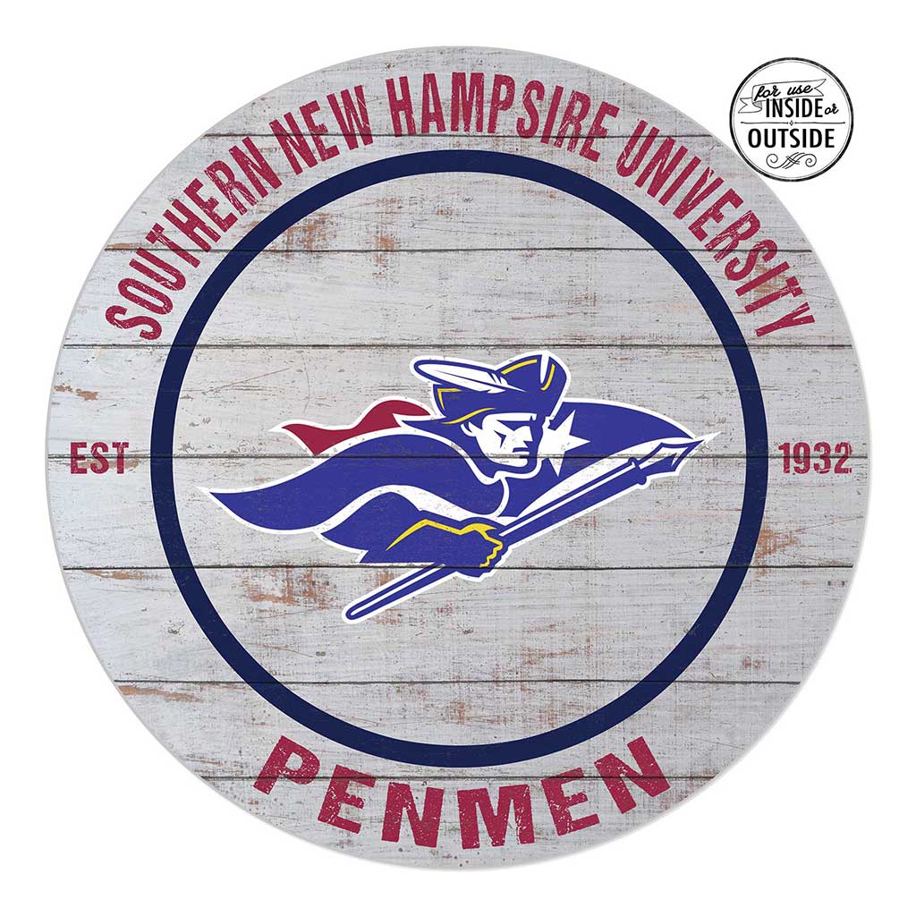 20x20 Indoor Outdoor Weathered Circle Southern New Hampshire University Penmen