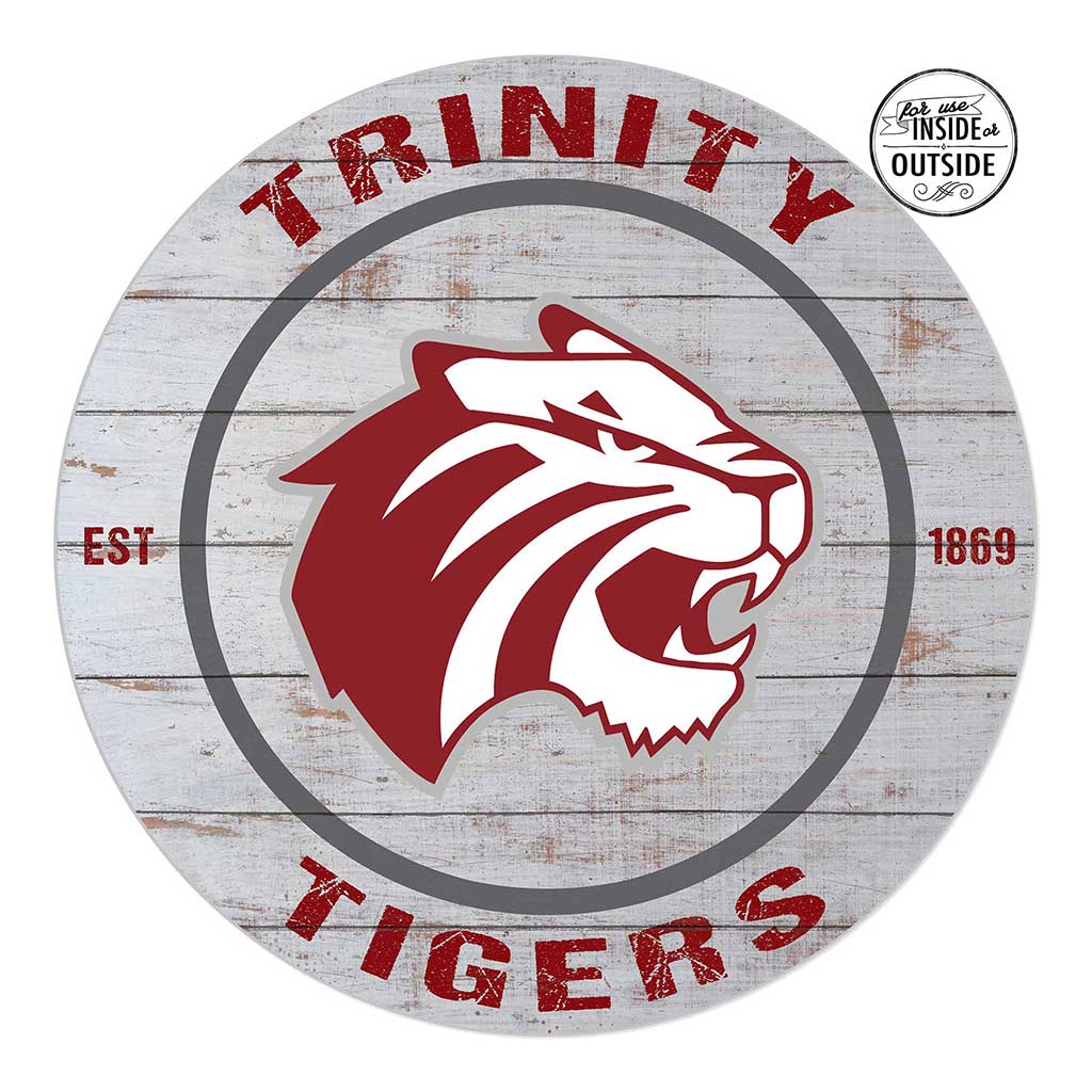 20x20 Indoor Outdoor Weathered Circle Trinity University Tigers