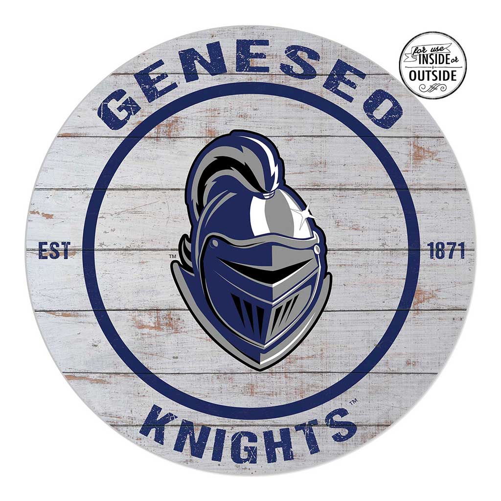 20x20 Indoor Outdoor Weathered Circle Geneseo State University Knights