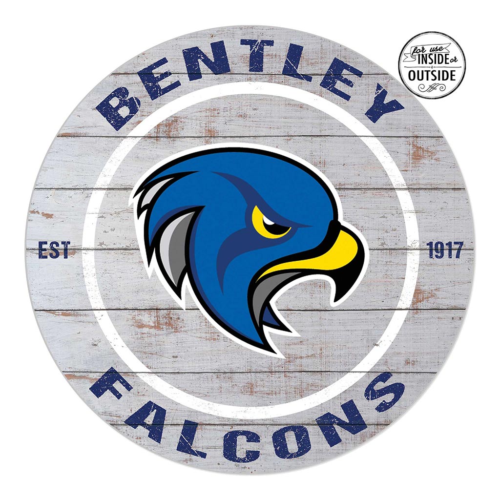 20x20 Indoor Outdoor Weathered Circle Bentley University Falcons