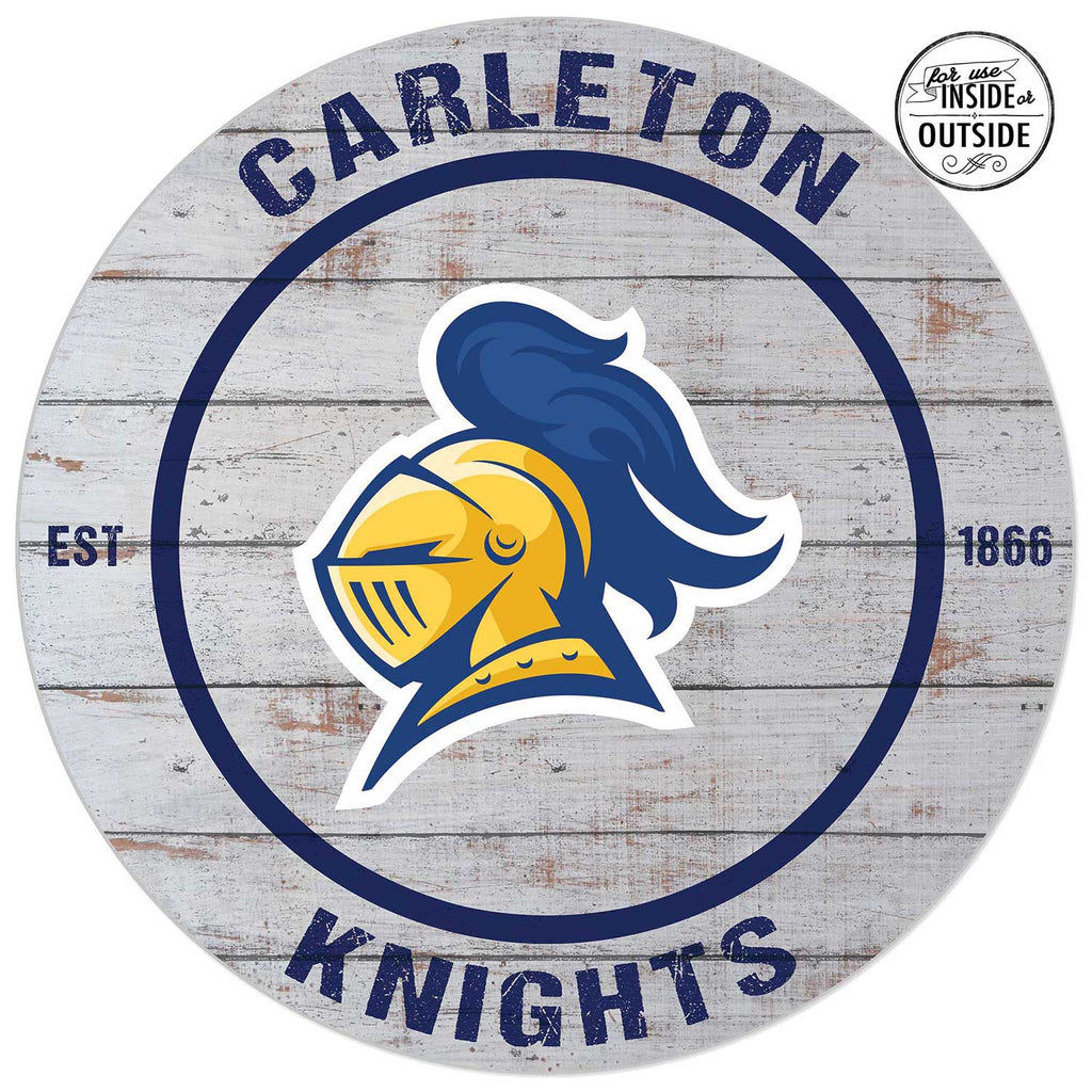 20x20 Indoor Outdoor Weathered Circle Carleton College Knights