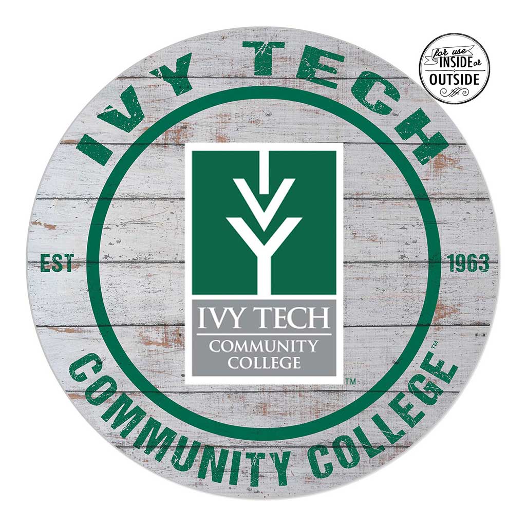 20x20 Indoor Outdoor Weathered Circle Ivy Tech Community College of Indiana