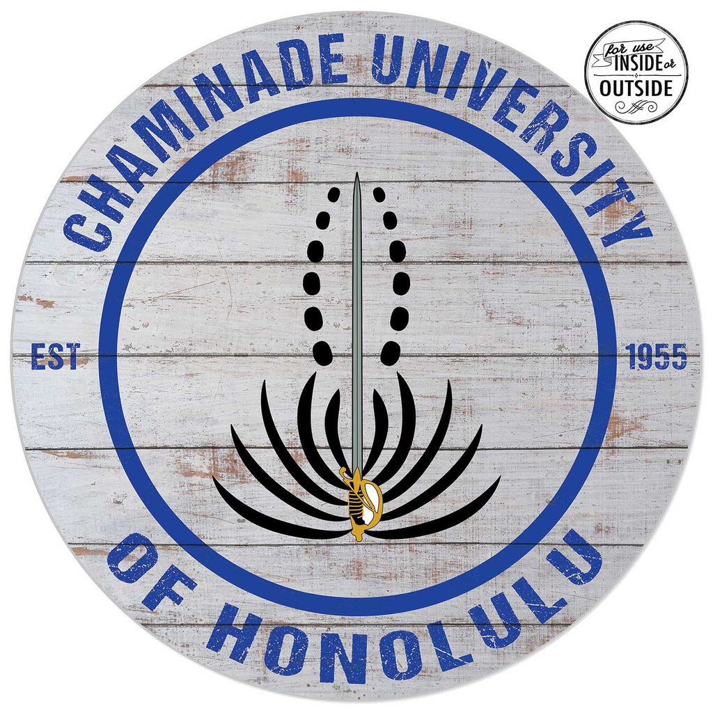 20x20 Indoor Outdoor Weathered Circle Chaminade University of Honolulu Silverswords