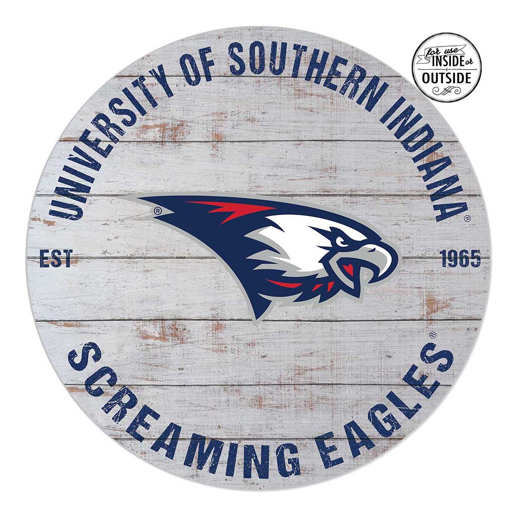 20x20 Indoor Outdoor Weathered Circle Southern Indiana Screaming Eagles
