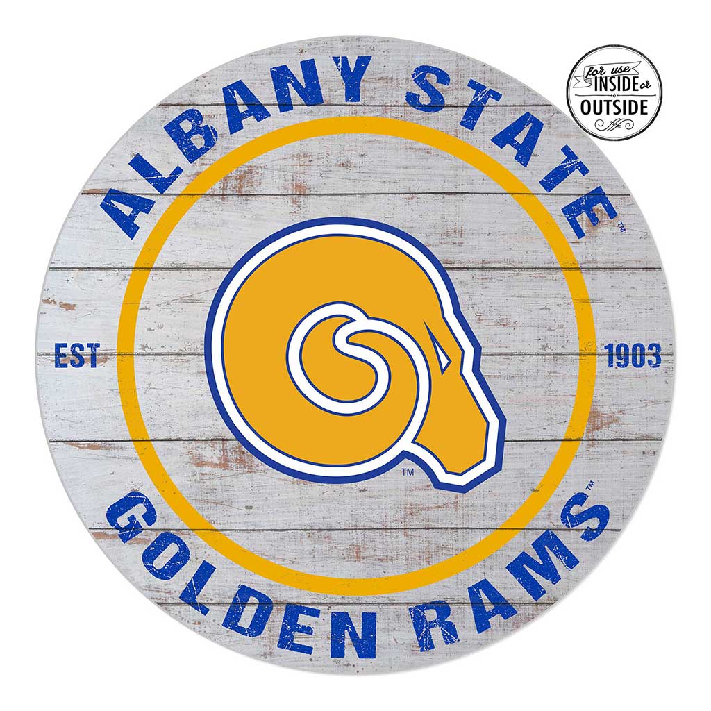 20x20 Indoor Outdoor Weathered Circle Albany State University Golden Rams