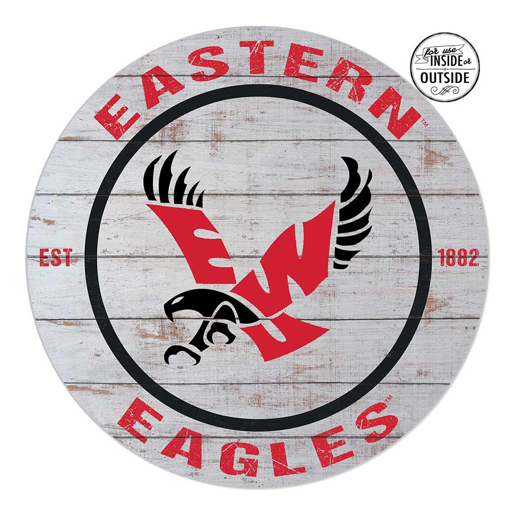 20x20 Indoor Outdoor Weathered Circle Eastern Washington Eagles