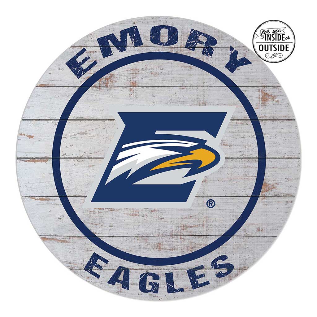 20x20 Indoor Outdoor Weathered Circle Emory Eagles
